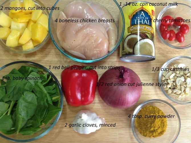 ingredients-for-Mango-Chicken-Salad
