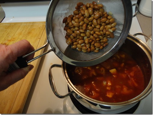 adding pinto beans