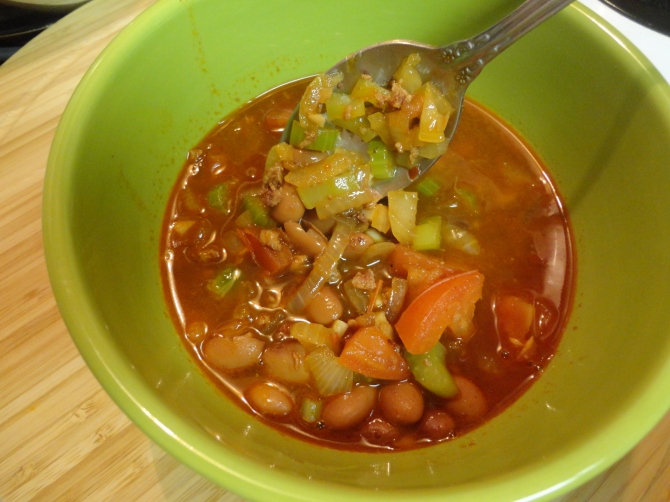 Spicy Chorizo and Bean Soup