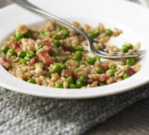Risotto with Pancetta and Peas