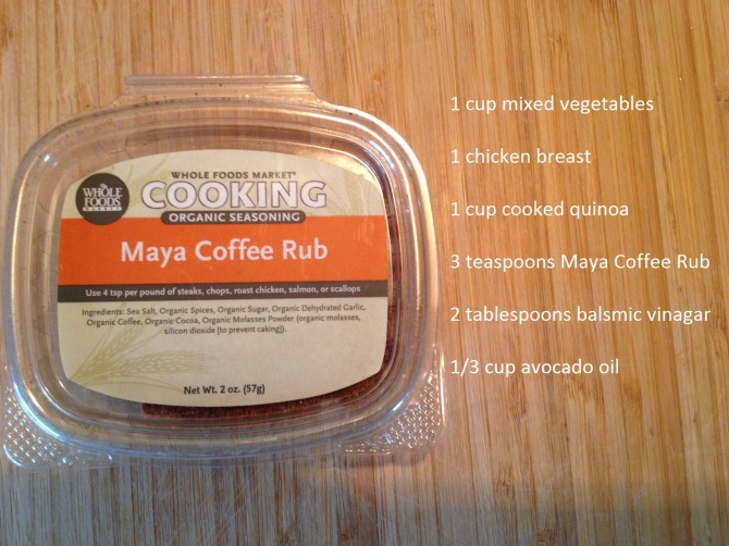 ingredients needed for Quinoa Maya Chicken Bake