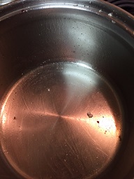 popcorn pan not burned using coconut oil