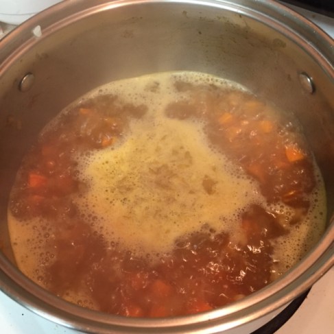bring soup to a boil