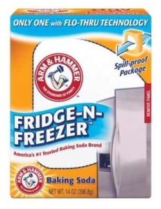 Baking soda used to keep fridge order free