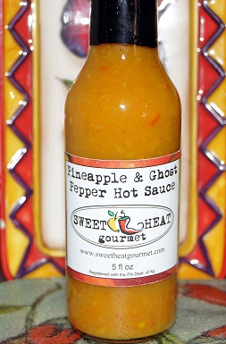 bottled ghost pepper and Pineapple by Sweet Heat Gourmet
